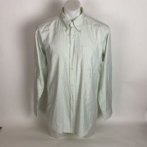 Hermes Men’s Long Sleeve Regular Fit Shirt plaid Size 17/43